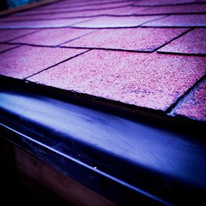 Felt shingles roof option with guttering