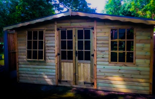 Apex Traditional Summer House manufactured and installed by Viking Garden Buildings in Stafford