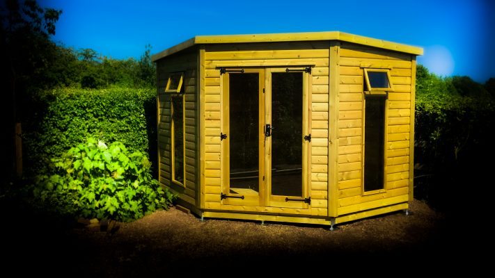 Contemporary Corner Summerhouse