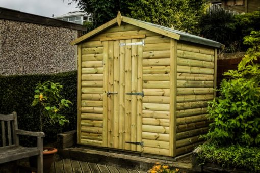 Windowless apex shed