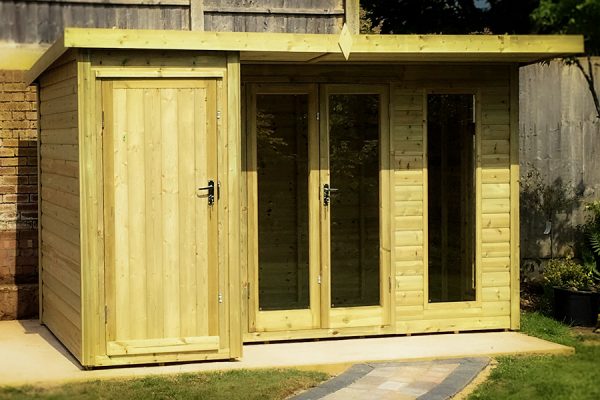 Combination shed built by Viking Garden Buildings